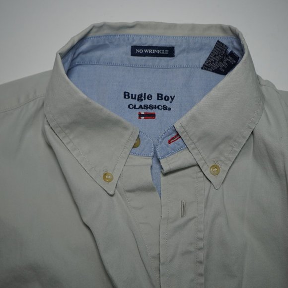 Bugle Boy Button Down Mens Short Sleeve Shirt XL - Picture 2 of 5
